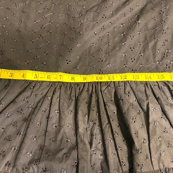 Pretty Little Thing Womens Black Broderie Anglaise Smock Dress Size UK 6 EUR 34 - Picture 11 of 16